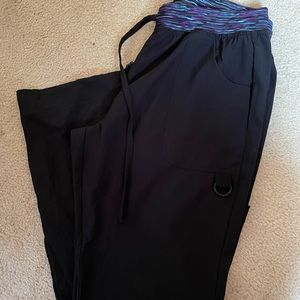 Black scrub pants